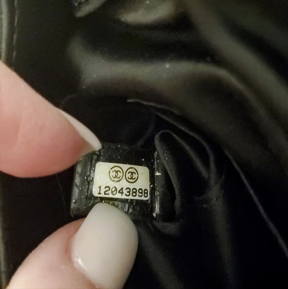 Authentic CHANEL Half Moon Satin Clutch - Picture 3 of 7